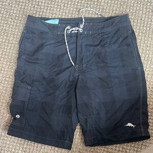 Tommy Bahama Black Board Shorts for Men M